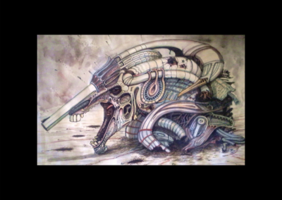 Mechanical Colored Drawing