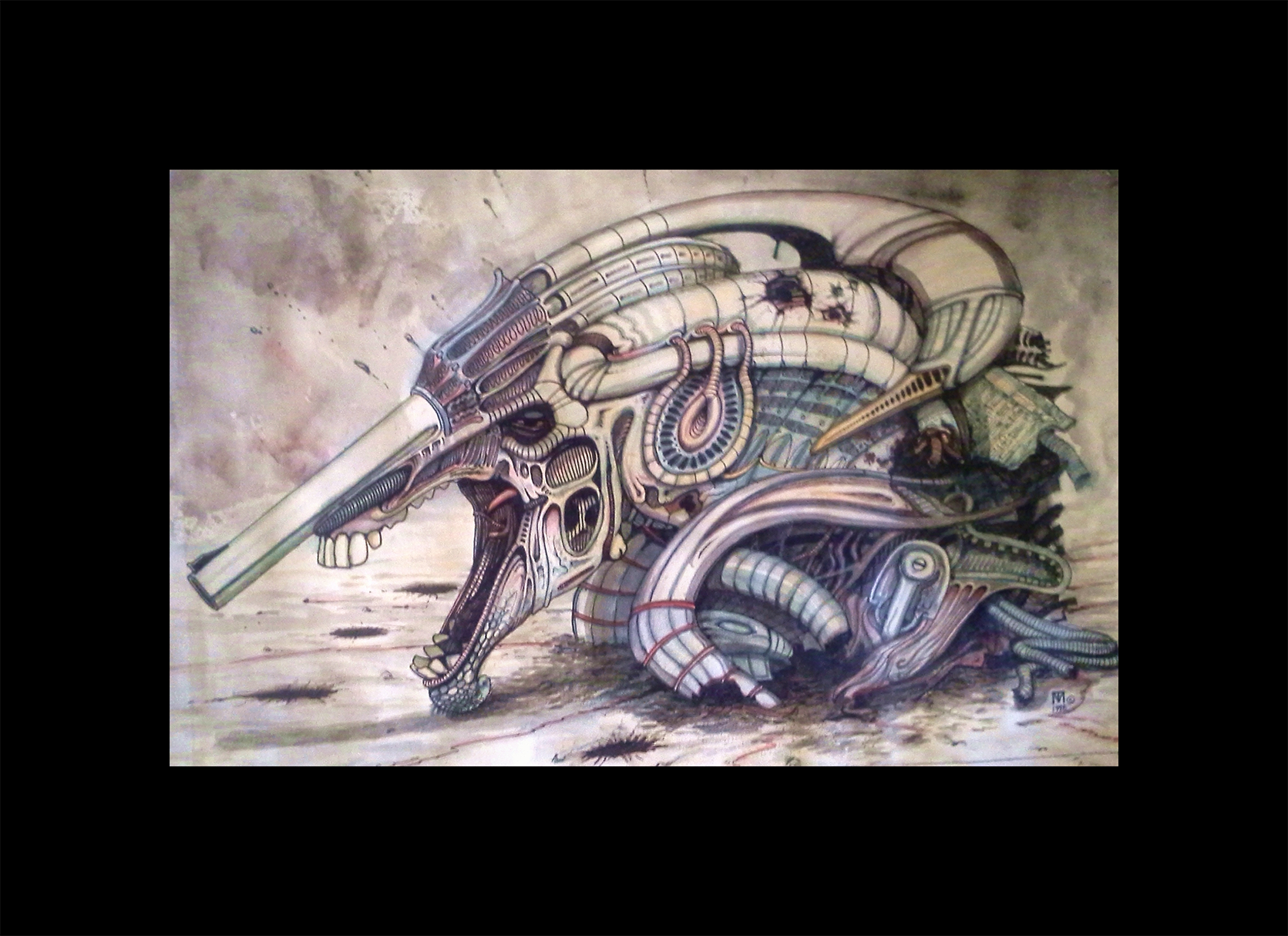 Mechanical Colored Drawing