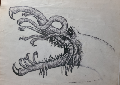 Drawing from sketch book