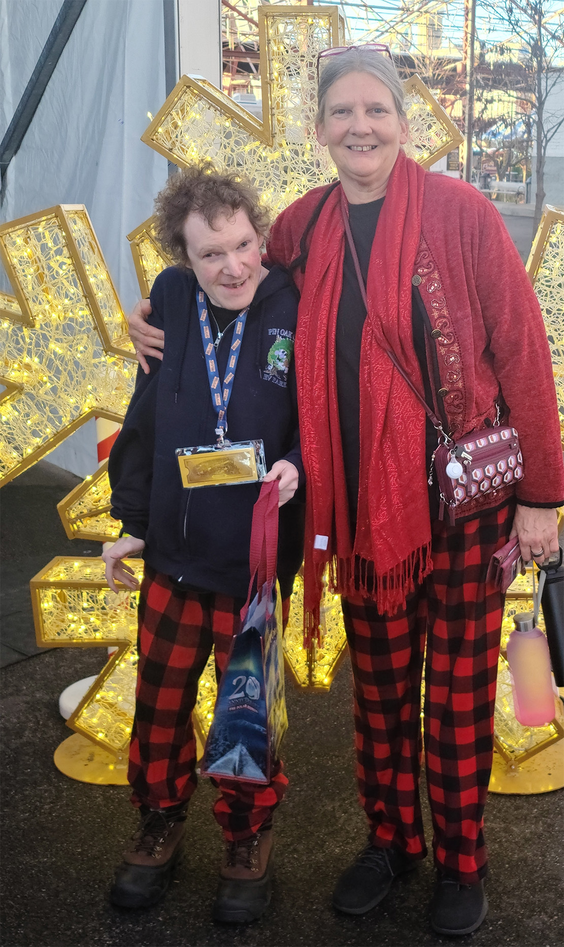 Marky and Mom at The Plar Express December 16, 2024