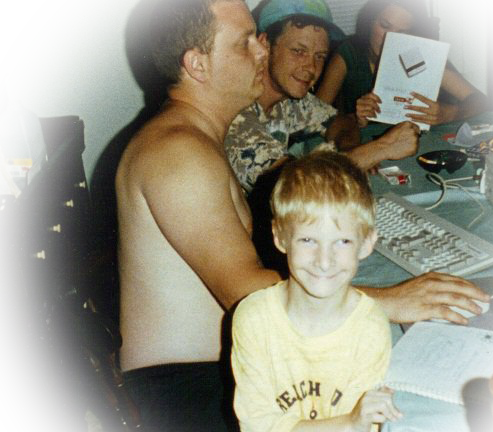 Marky at uncle David's house