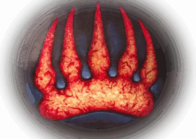 The fire bear paw